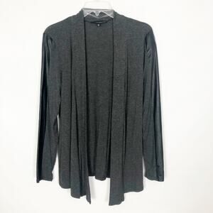 Yuni Yuni Open Front Charcoal Cardigan Size S